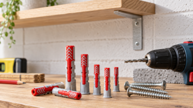 Fischer DuoPower Universal Wall Fixings Buying Guide - Cheap4stuff.com Fischer DuoPower wall fixings arranged for a household DIY project
