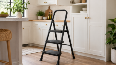 SONGMICS Foldable Safety Ladder Buying Guide - Cheap4stuff.com SONGMICS foldable safety ladder editorial buying guide image